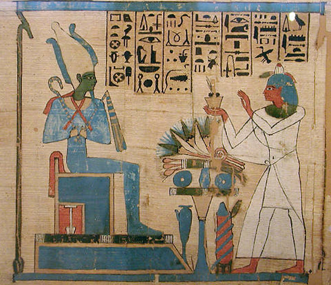 a scene from the Egyptian Book of the Dead