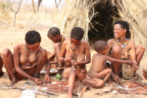 Khoisan women and children